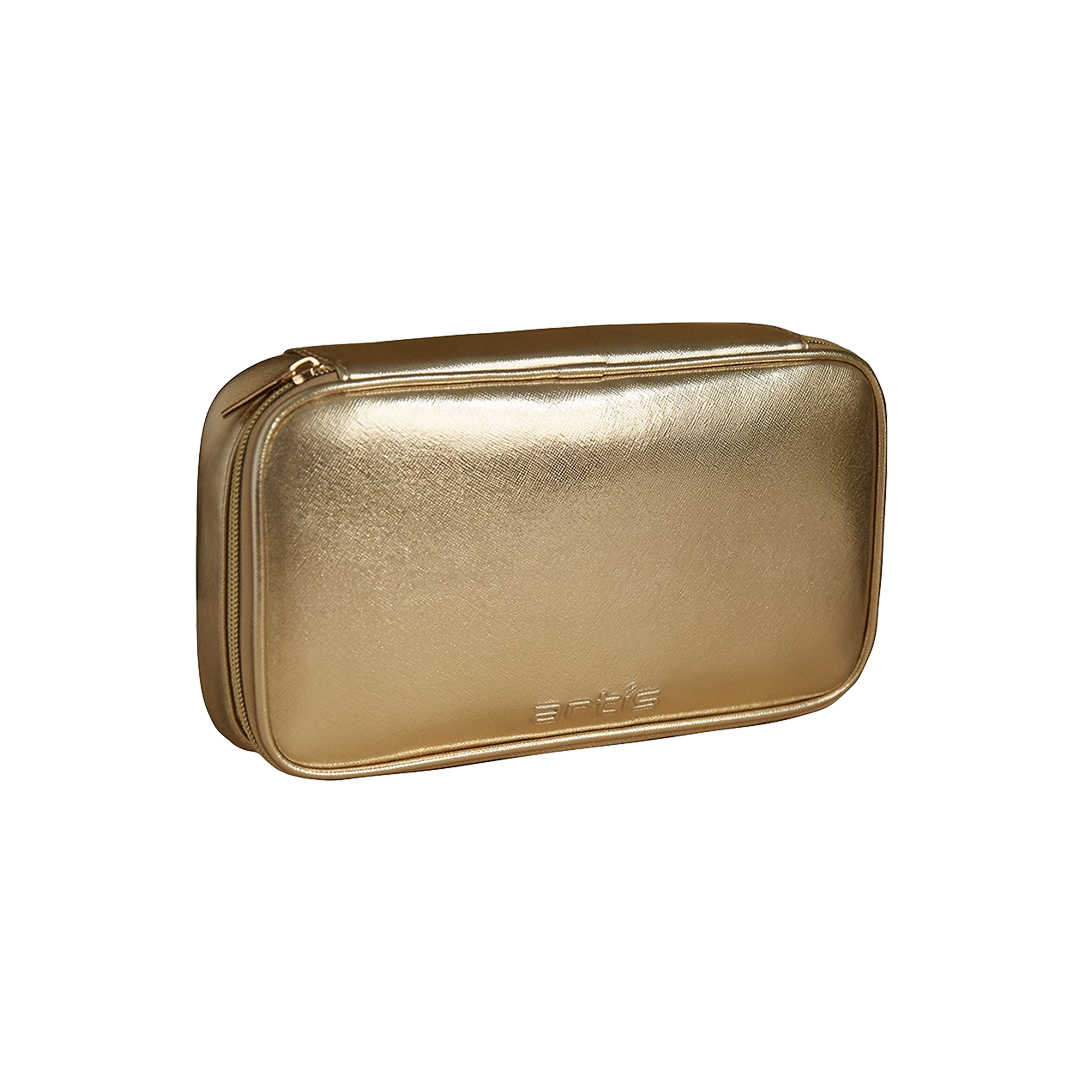 travel case large gold front view