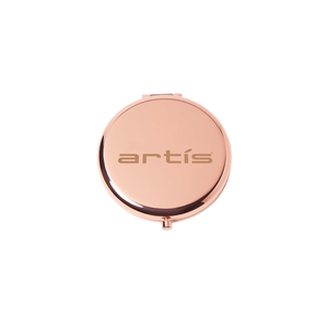 dual mirror rose gold compact