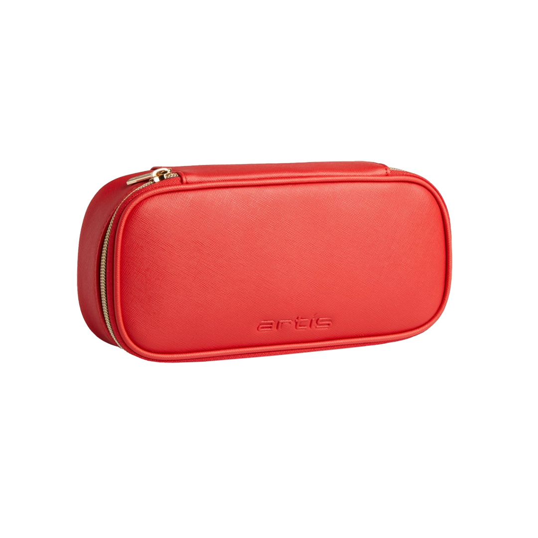 travel case small red front view