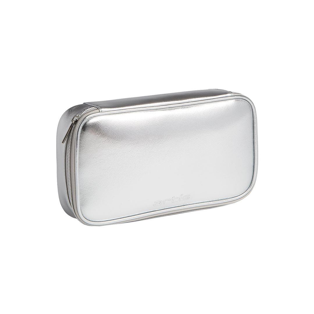 travel case large silver front view