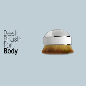 this image is the palm brush which is deemed the best brush for body makeup use