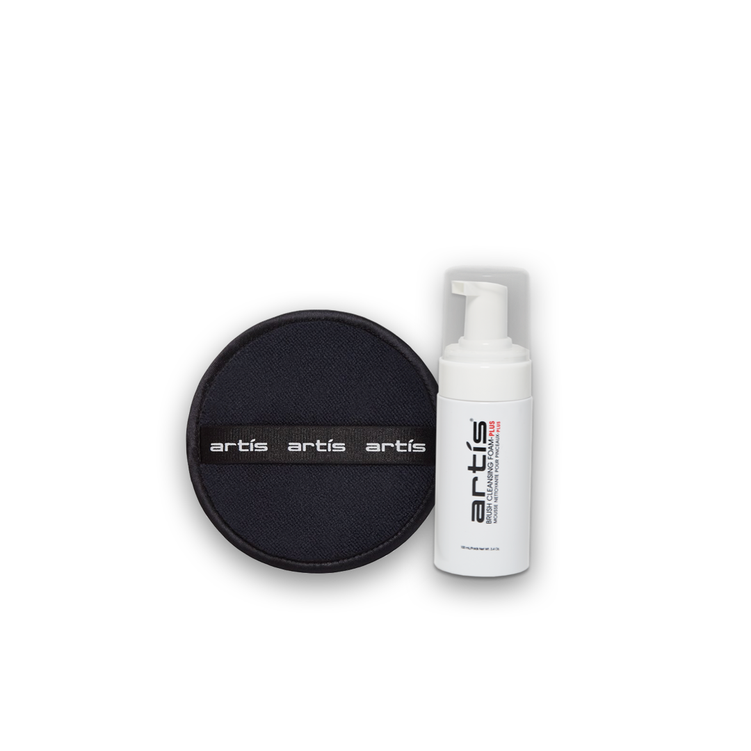 Travel-size Brush Cleaning Pad and Cleansing Foam-Plus Travel Size