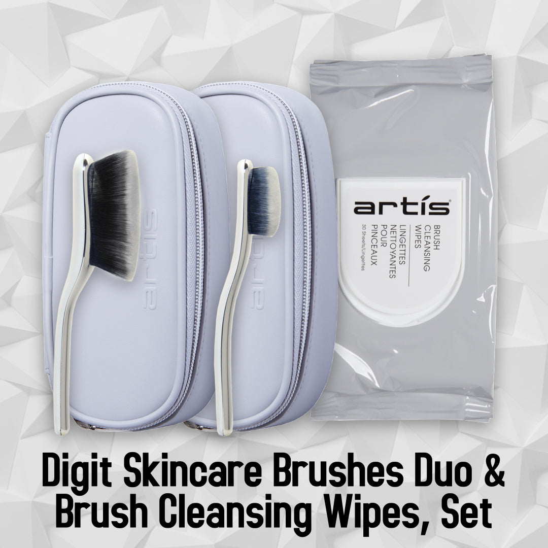 Digit Skincare Brushes Duo + Brush Cleansing Wipes